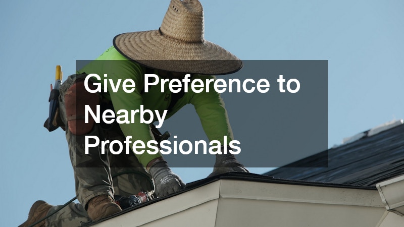 Give Preference to Nearby Professionals