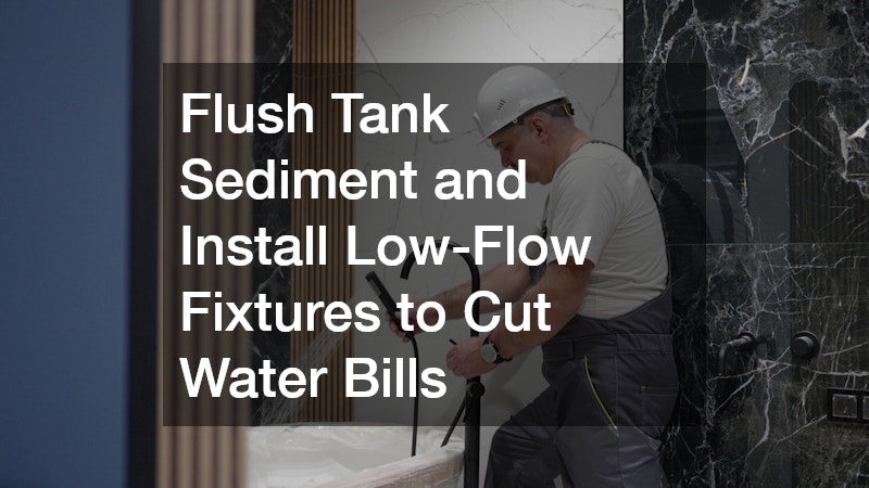 Flush Tank Sediment and Install Low-Flow Fixtures to Cut Water Bills