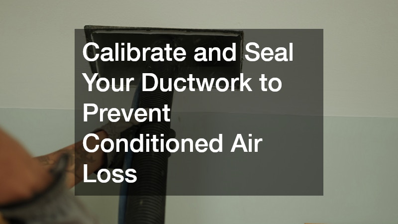 Calibrate and Seal Your Ductwork to Prevent Conditioned Air Loss