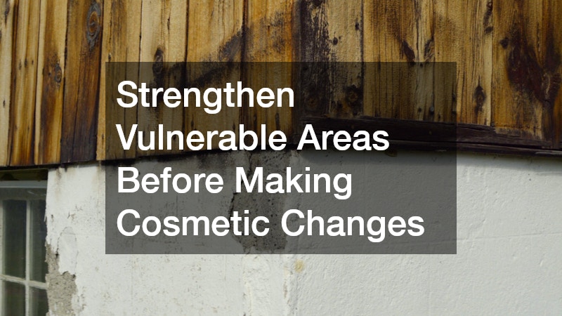 Strengthen Vulnerable Areas Before Making Cosmetic Changes