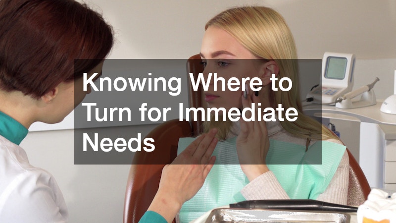 Knowing Where to Turn for Immediate Needs