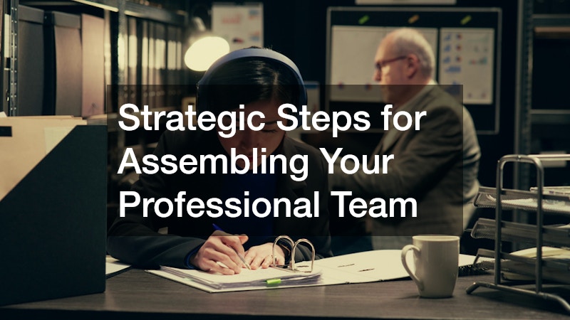 Strategic Steps for Assembling Your Professional Team