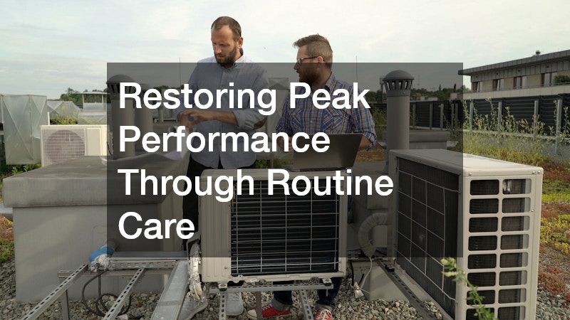 Restoring Peak Performance Through Routine Care