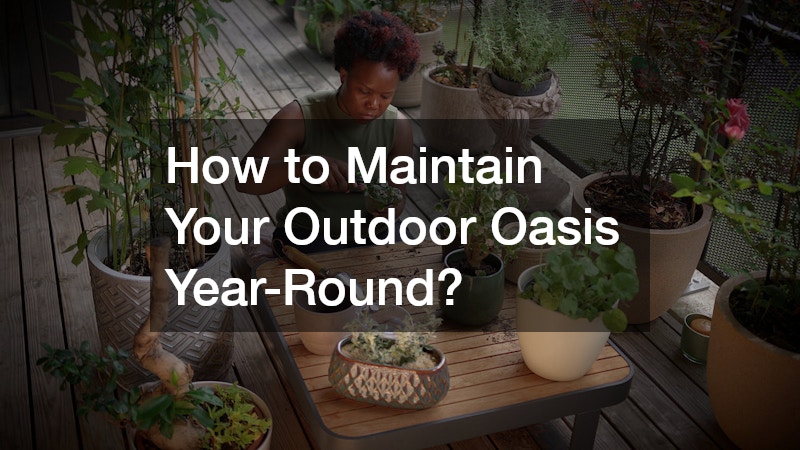How to Maintain Your Outdoor Oasis Year-Round?