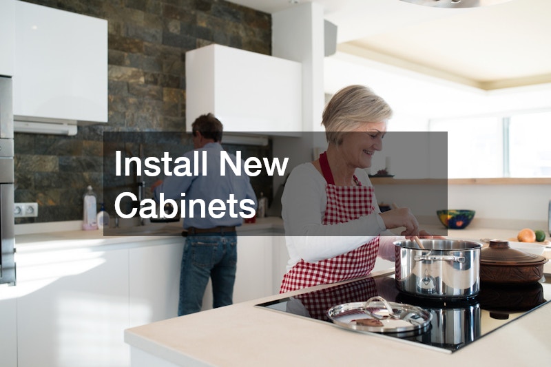 Install New Cabinets