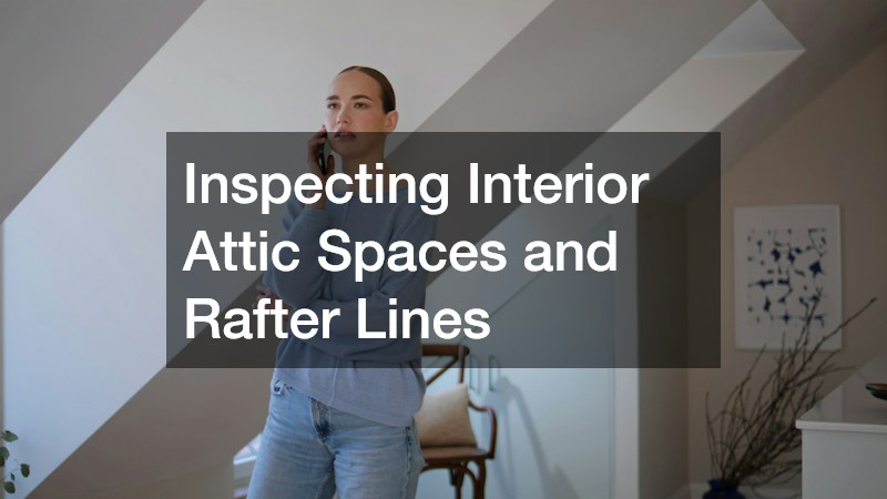 Inspecting Interior Attic Spaces and Rafter Lines