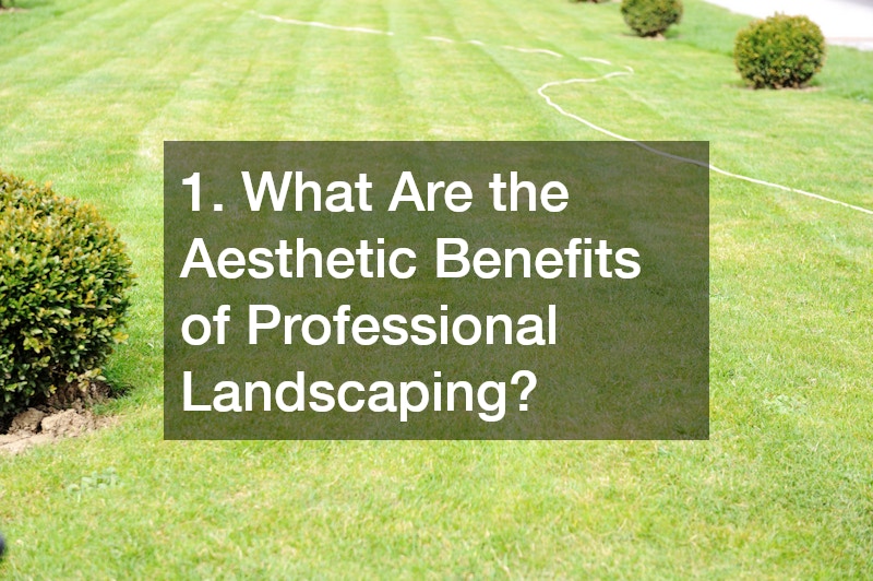 1. What Are the Aesthetic Benefits of Professional Landscaping?