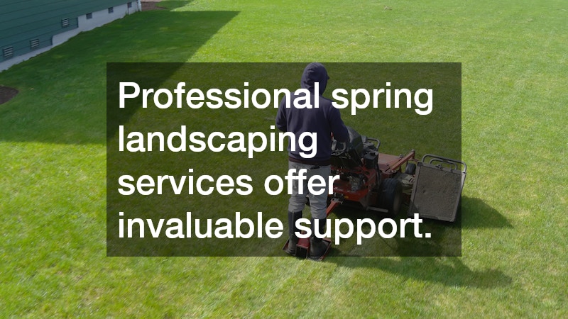 Professional spring landscaping services offer invaluable support.