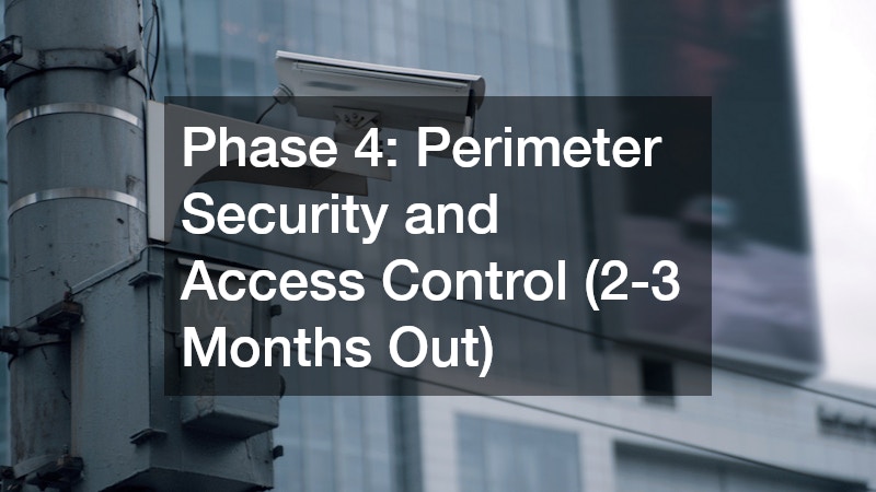Phase 4: Perimeter Security and Access Control (2-3 Months Out)
