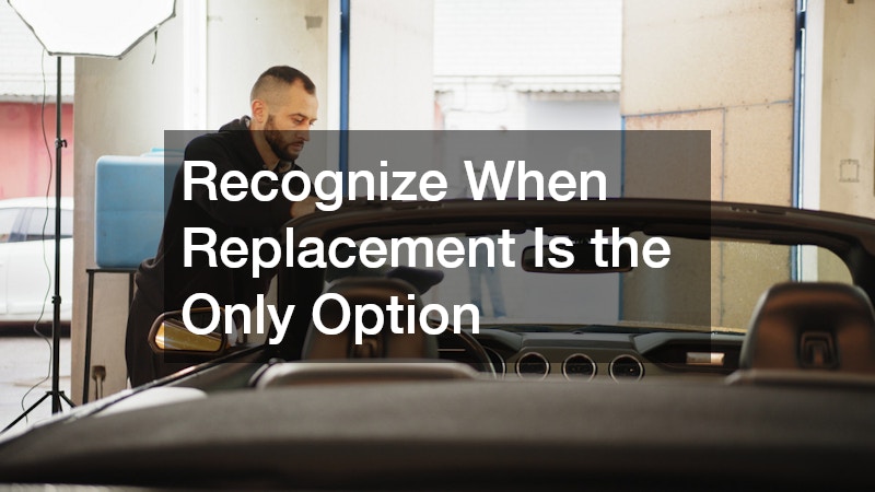 Recognize When Replacement Is the Only Option