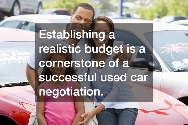 Establishing a realistic budget is a cornerstone of a successful used car negotiation.
