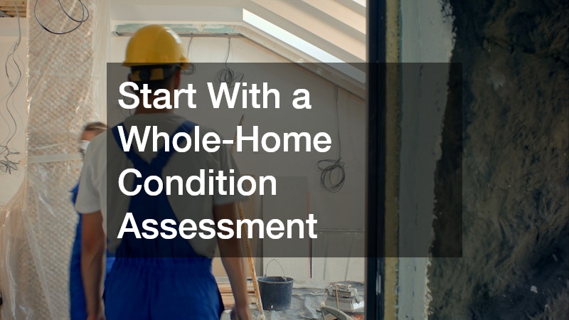 Start With a Whole-Home Condition Assessment
