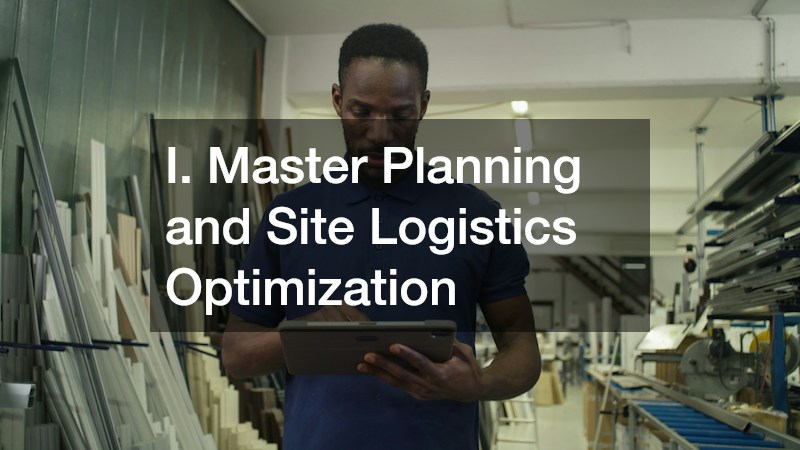 I. Master Planning and Site Logistics Optimization