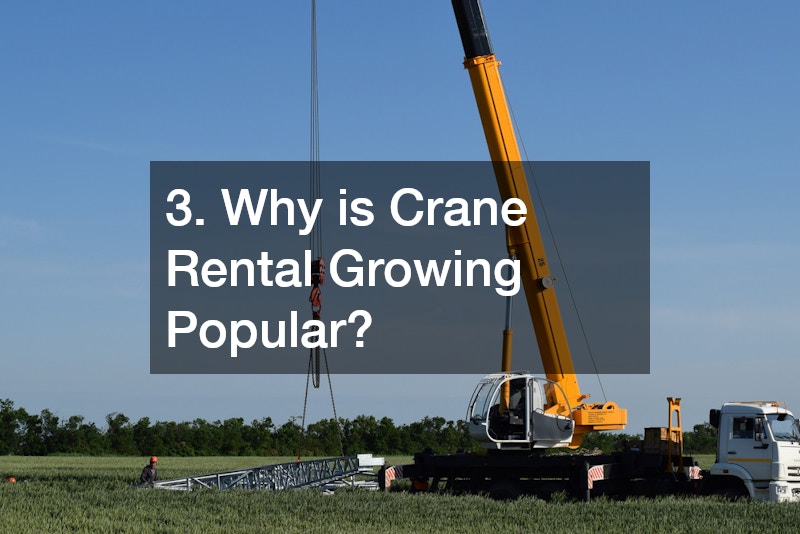 3. Why is Crane Rental Growing Popular?
