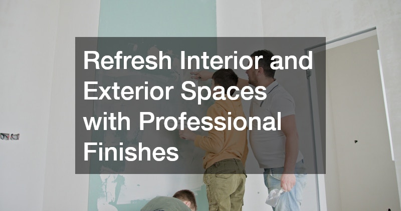 Refresh Interior and Exterior Spaces with Professional Finishes