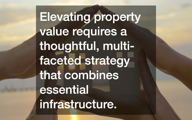 Elevating property value requires a thoughtful, multi-faceted strategy that combines essential infrastructure.