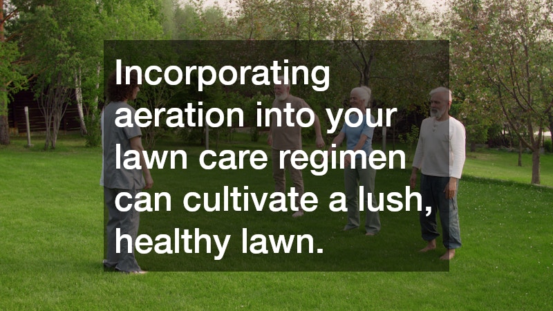 Incorporating aeration into your lawn care regimen can cultivate a lush, healthy lawn.