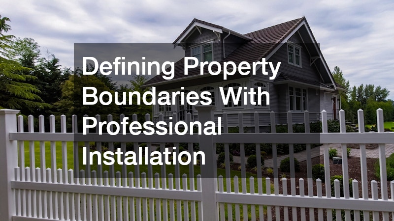 Defining Property Boundaries With Professional Installation