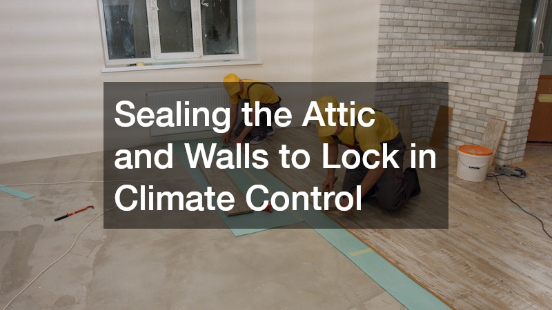 Sealing the Attic and Walls to Lock in Climate Control