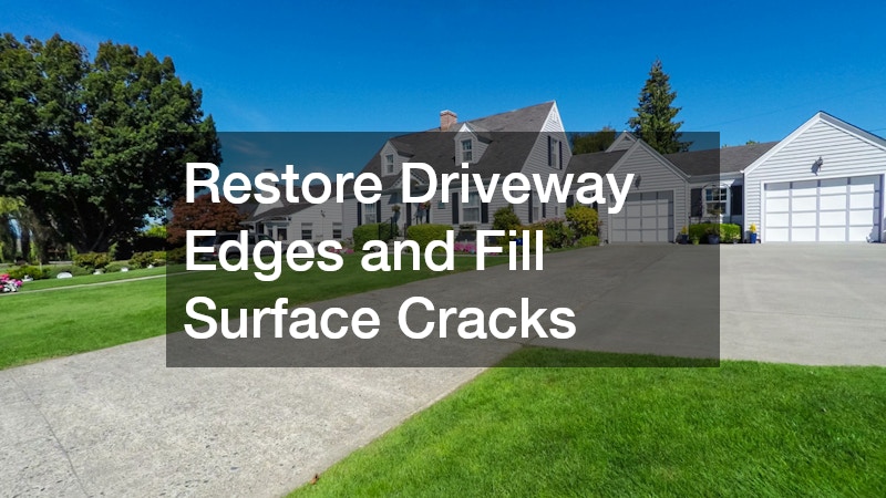 Restore Driveway Edges and Fill Surface Cracks