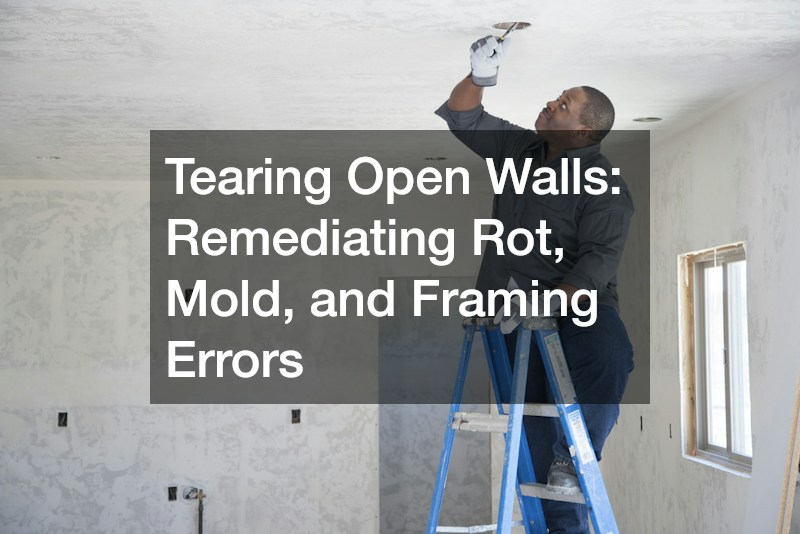 Tearing Open Walls: Remediating Rot, Mold, and Framing Errors