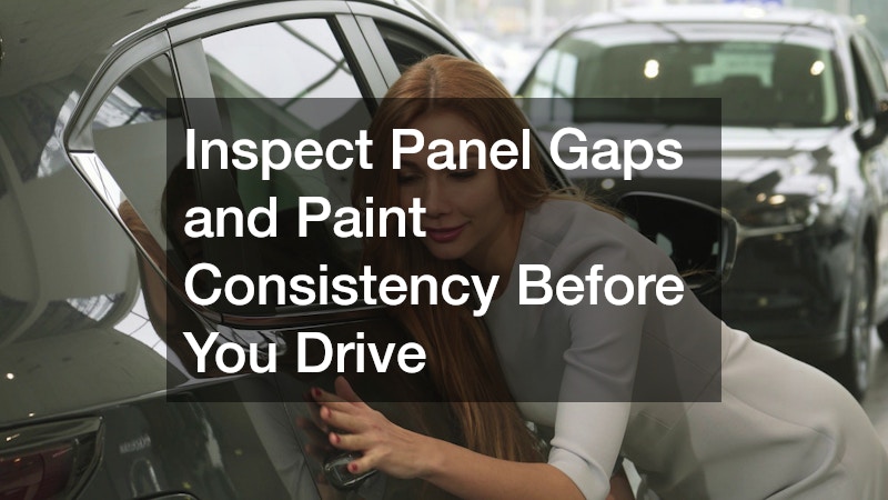 Inspect Panel Gaps and Paint Consistency Before You Drive