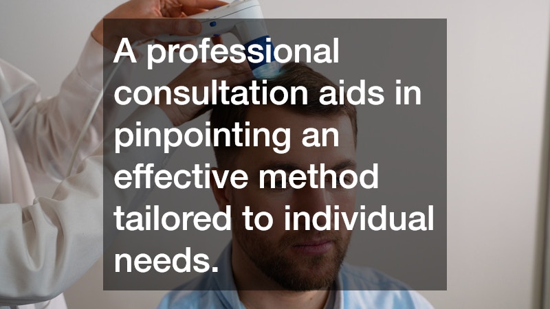 A professional consultation aids in pinpointing an effective method tailored to individual needs.
