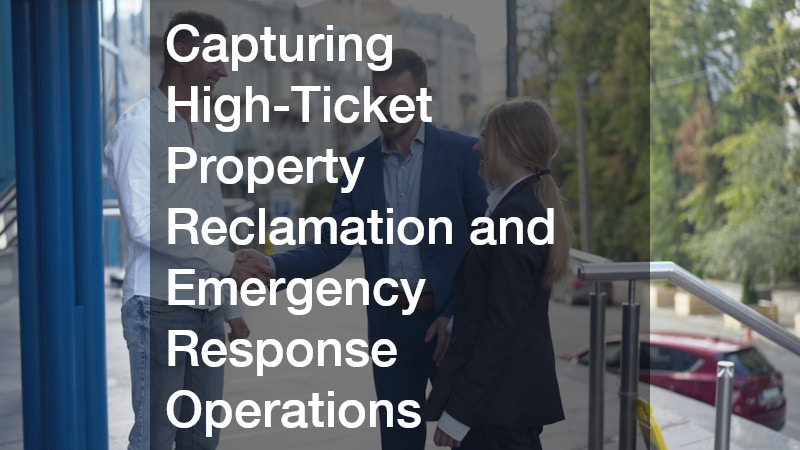 Capturing High-Ticket Property Reclamation and Emergency Response Operations