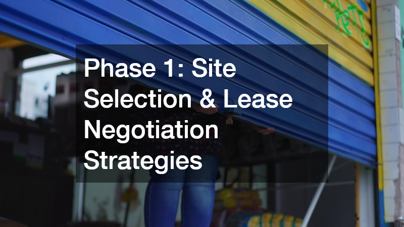 Phase 1: Site Selection & Lease Negotiation Strategies