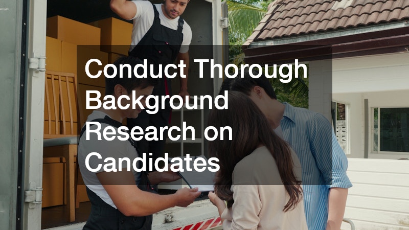 Conduct Thorough Background Research on Candidates