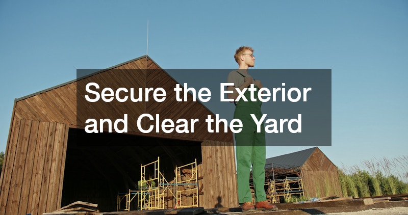 Secure the Exterior and Clear the Yard