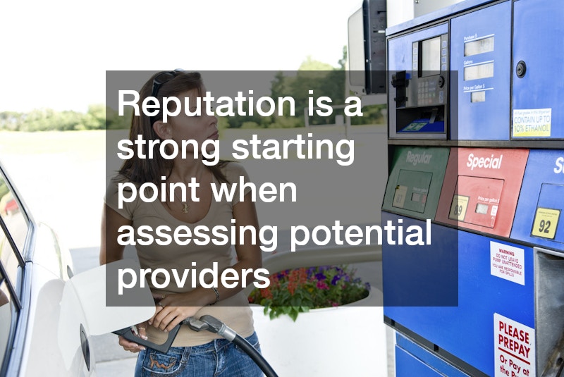 Reputation is a strong starting point when assessing potential providers