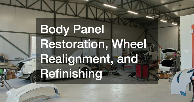 Body Panel Restoration, Wheel Realignment, and Refinishing