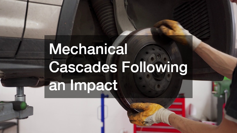 Mechanical Cascades Following an Impact