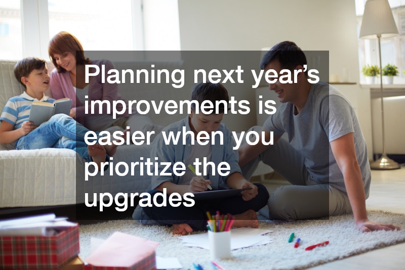Planning next year’s improvements is easier when you prioritize the upgrades