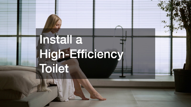 Install a High-Efficiency Toilet