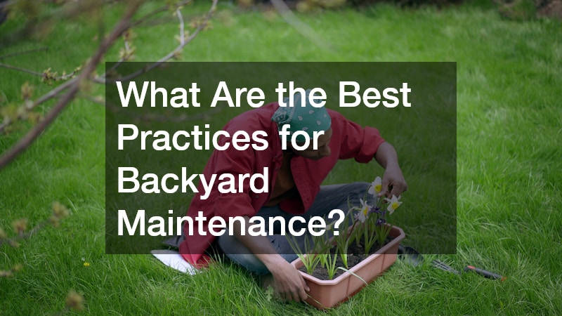 What Are the Best Practices for Backyard Maintenance?