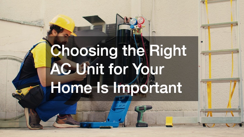 Choosing the Right AC Unit for Your Home Is Important 