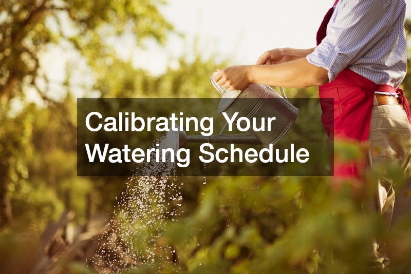 Calibrating Your Watering Schedule