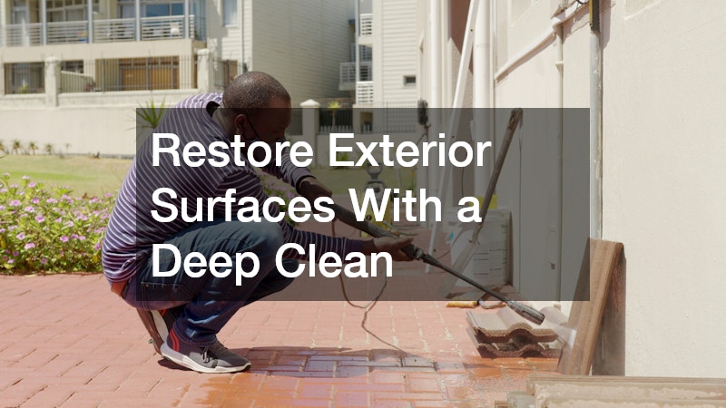 Restore Exterior Surfaces With a Deep Clean