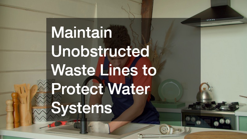 Maintain Unobstructed Waste Lines to Protect Water Systems