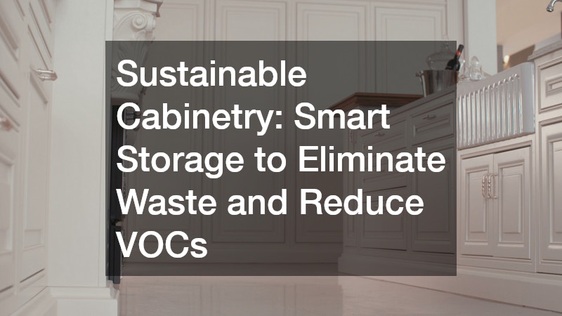 Sustainable Cabinetry: Smart Storage to Eliminate Waste and Reduce VOCs