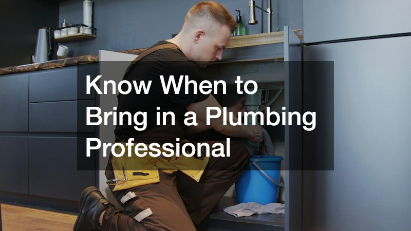 Know When to Bring in a Plumbing Professional