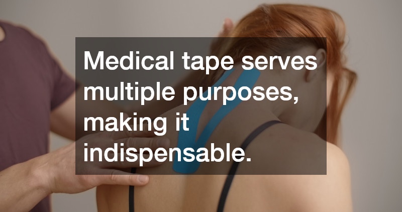 Medical tape serves multiple purposes, making it indispensable.