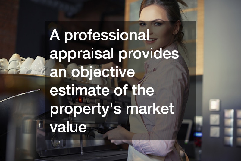 A professional appraisal provides an objective estimate of the property’s market value