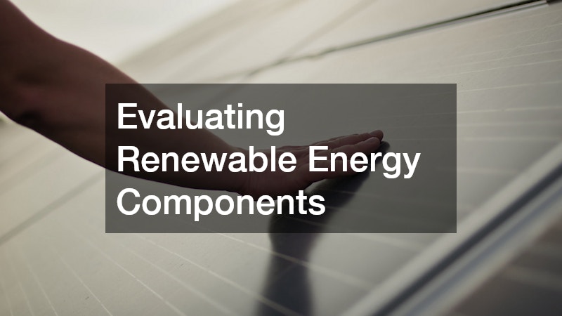Evaluating Renewable Energy Components