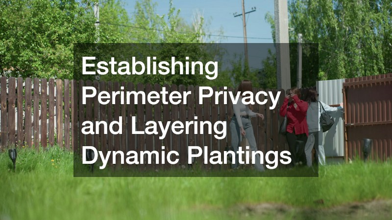 Establishing Perimeter Privacy and Layering Dynamic Plantings
