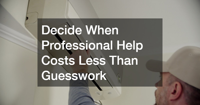 Decide When Professional Help Costs Less Than Guesswork