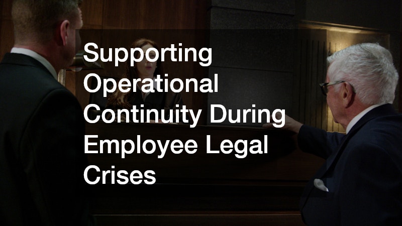 Supporting Operational Continuity During Employee Legal Crises
