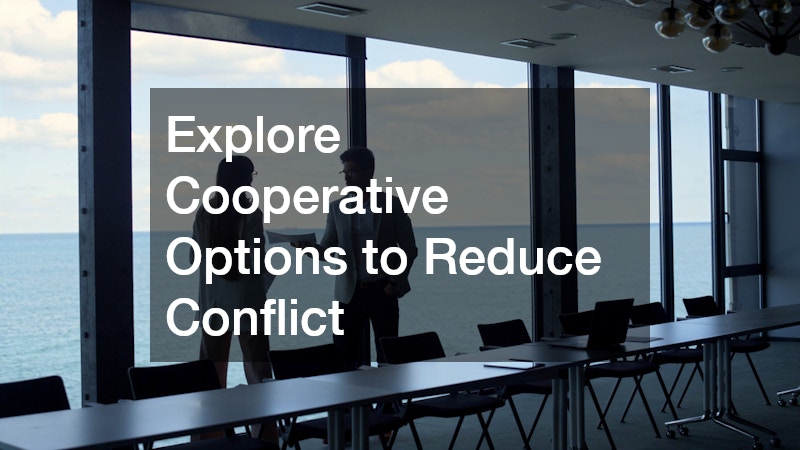 Explore Cooperative Options to Reduce Conflict